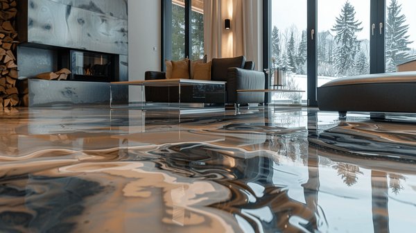 Décorez votre maison avec des sols et tables en résine époxy